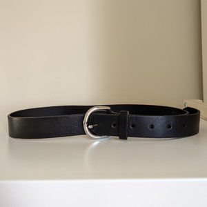 Black Genuine Leather Belt